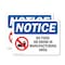 Signmission No Food Or Drink In Manufacturing Area, 14 in W x Rectangle, Plastic OS-2PACK-NS-P-1014-L-14593 - alternate 1